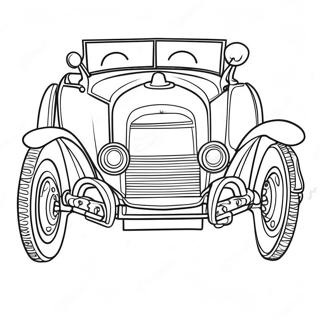 Classic Car Coloring Page 1361-1074