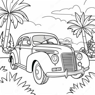 Classic Car Coloring Page 1361-1076