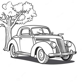 Classic Car Coloring Page 1361-1202