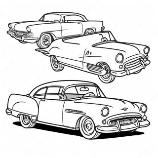 Classic Car Coloring Page 1361-1203