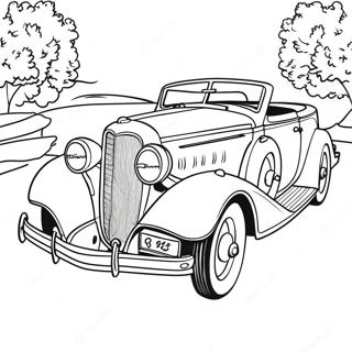 Classic Car Coloring Page 1361-1204