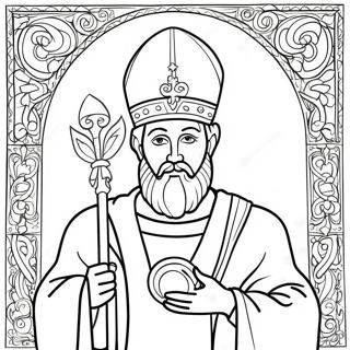 St Patrick Religious Coloring Pages