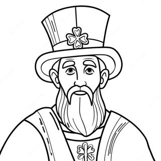 St Patrick Religious Coloring Page 13621-11192