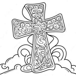 Colorful St Patrick S Day Cross Coloring Page 13622-11182