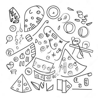 Colorful Math Problems Coloring Page 13642-11201