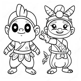 Colorful Banban Characters Coloring Page 13672-11222