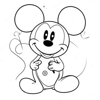 Mickey Mouse Valentine's Day Coloring Pages