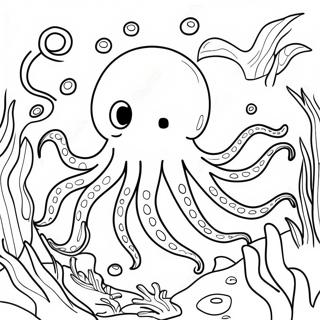 Kraken Coloring Pages