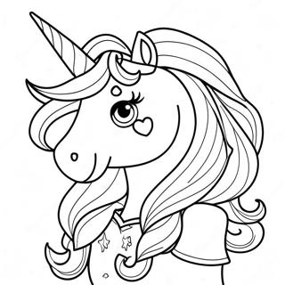 Unicorn Girl Coloring Pages