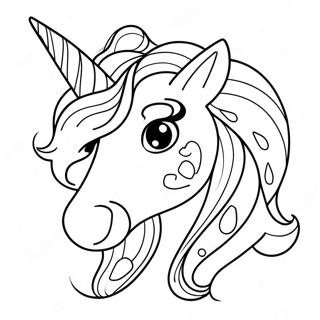 Unicorn Girl Coloring Page 13701-11247