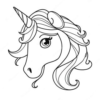 Unicorn Girl Coloring Page 13701-11248