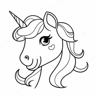 Magical Unicorn Girl With Sparkling Horn Coloring Page 13702-11249