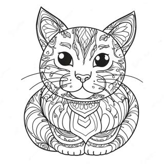 Black Cat Coloring Page 13711-11254