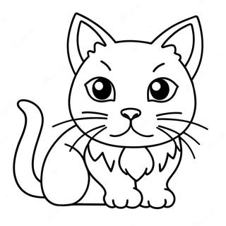 Black Cat Coloring Page 13711-11256