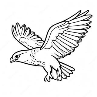 Majestic Peregrine Falcon In Flight Coloring Page 13722-11263