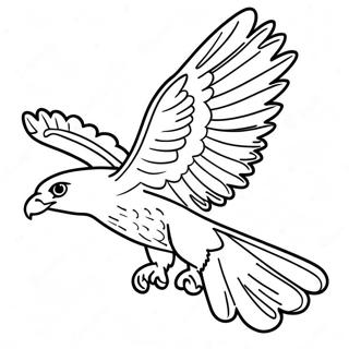 Majestic Peregrine Falcon In Flight Coloring Page 13722-11264