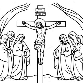 Good Friday Religious Coloring Page 13751-11286