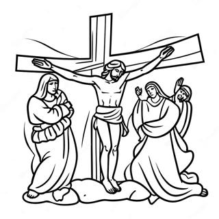 Good Friday Religious Coloring Page 13751-11287