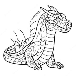 Majestic Water Dragon Coloring Page 13802-11330