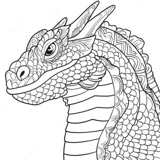 Majestic Water Dragon Coloring Page 13802-11332