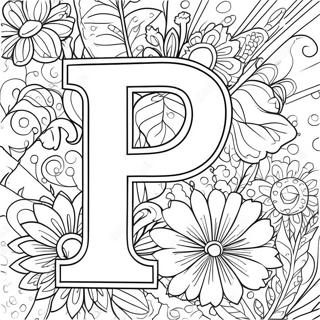 Letter P Coloring Pages