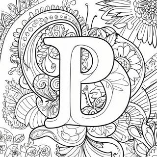 Letter P Coloring Page 1381-1213