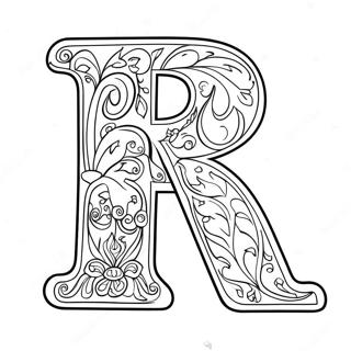 Playful Letter P Coloring Page 1382-1092