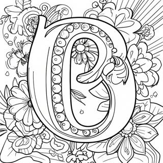 Playful Letter P Coloring Page 1382 1224