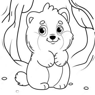 Cute Winter Animal Coloring Pages