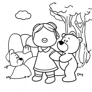 Goldilocks And The Three Bears Coloring Pages