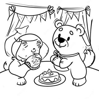 Goldilocks And The Three Bears Coloring Page 13861-11378