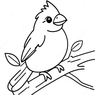 Cardinal Bird Coloring Page 13881-11390