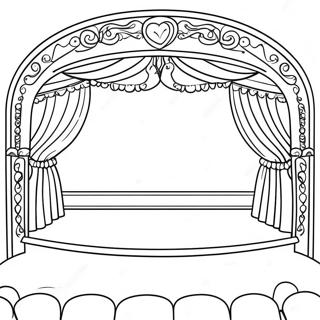 Colorful Theatre Stage Coloring Page 13892-11407