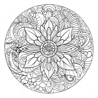 Flower Aesthetic Coloring Pages