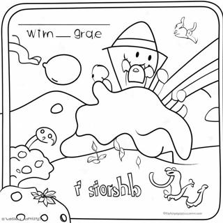 First Grade Sight Word Coloring Pages