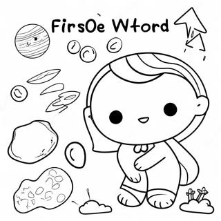 First Grade Sight Words Coloring Page 13921-11423