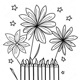 Patriot Day Fireworks Coloring Page 13932-11434