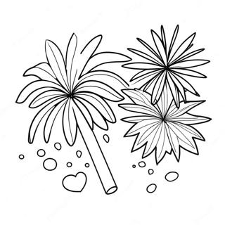 Patriot Day Fireworks Coloring Page 13932-11436