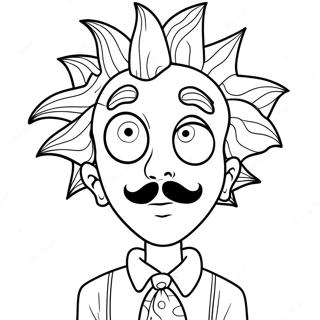 Tim Burton Coloring Page 13941-11443