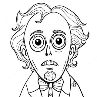 Tim Burton Coloring Page 13941-11444