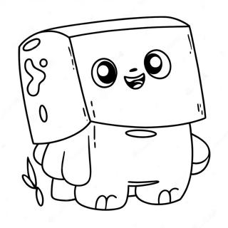 Cute Boxy Boo Character Coloring Page 13962-11455