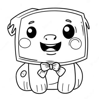 Cute Boxy Boo Character Coloring Page 13962-11456