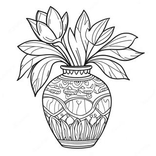 Vase Coloring Pages