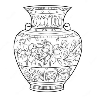 Vase Coloring Page 13991-11478