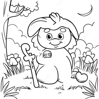 Psalm 23 Inspirational Coloring Page 14001-11486