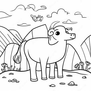 Psalm 23 Inspirational Coloring Page 14001-11488