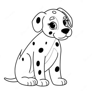 Dalmatian Puppy Coloring Page 14041-11515