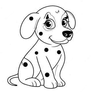 Dalmatian Puppy Coloring Page 14041-11516