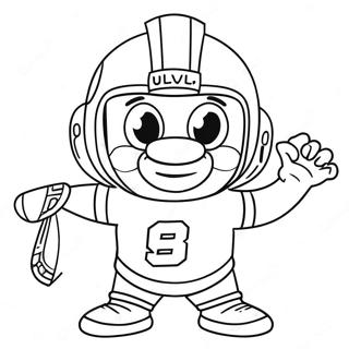 Cheerful Nfl Mascots Coloring Page 14052-11525