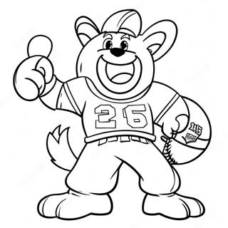 Cheerful Nfl Mascots Coloring Page 14052-11526